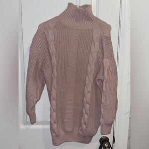 Chunky Knit Sweater in Mauve